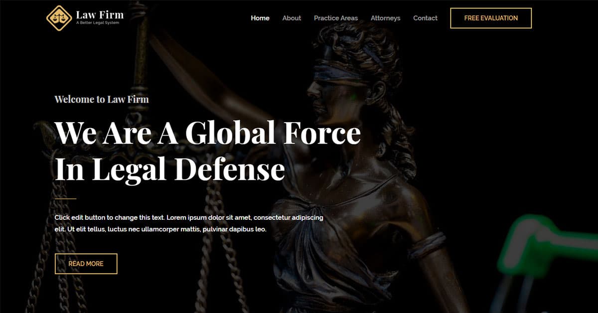 Náhled designu Law Firm