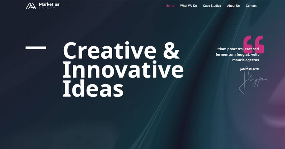 Náhled designu Marketing Agency