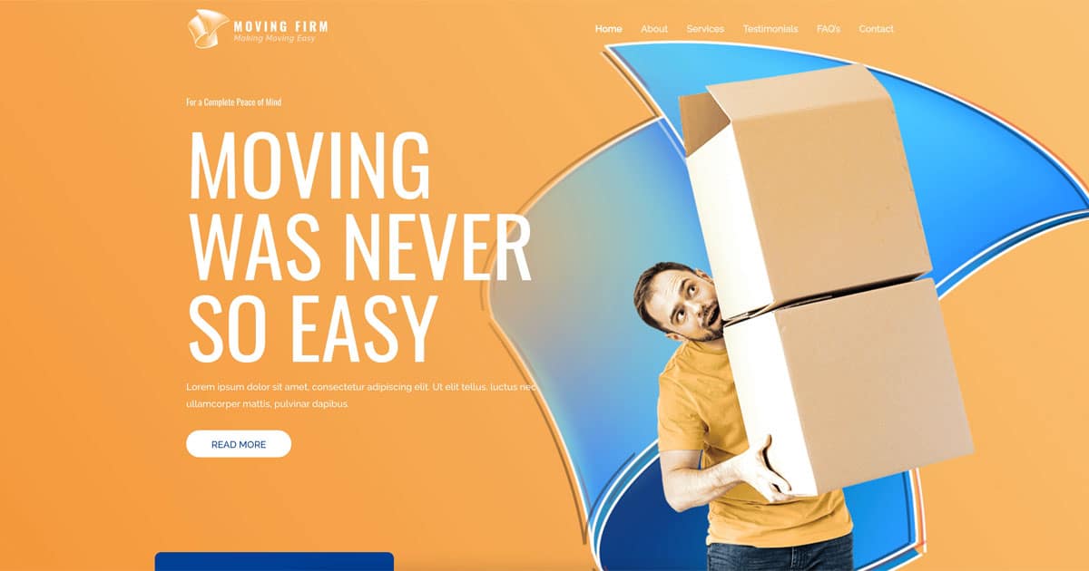 Náhled designu Moving Services