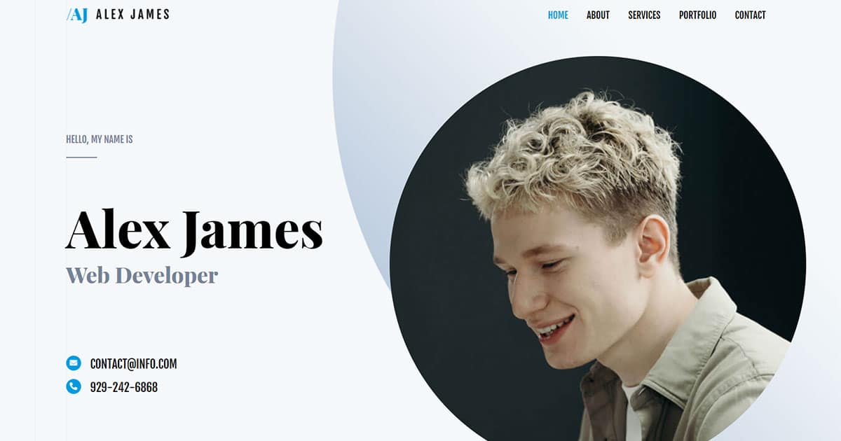 Náhled designu Portfolio & CV