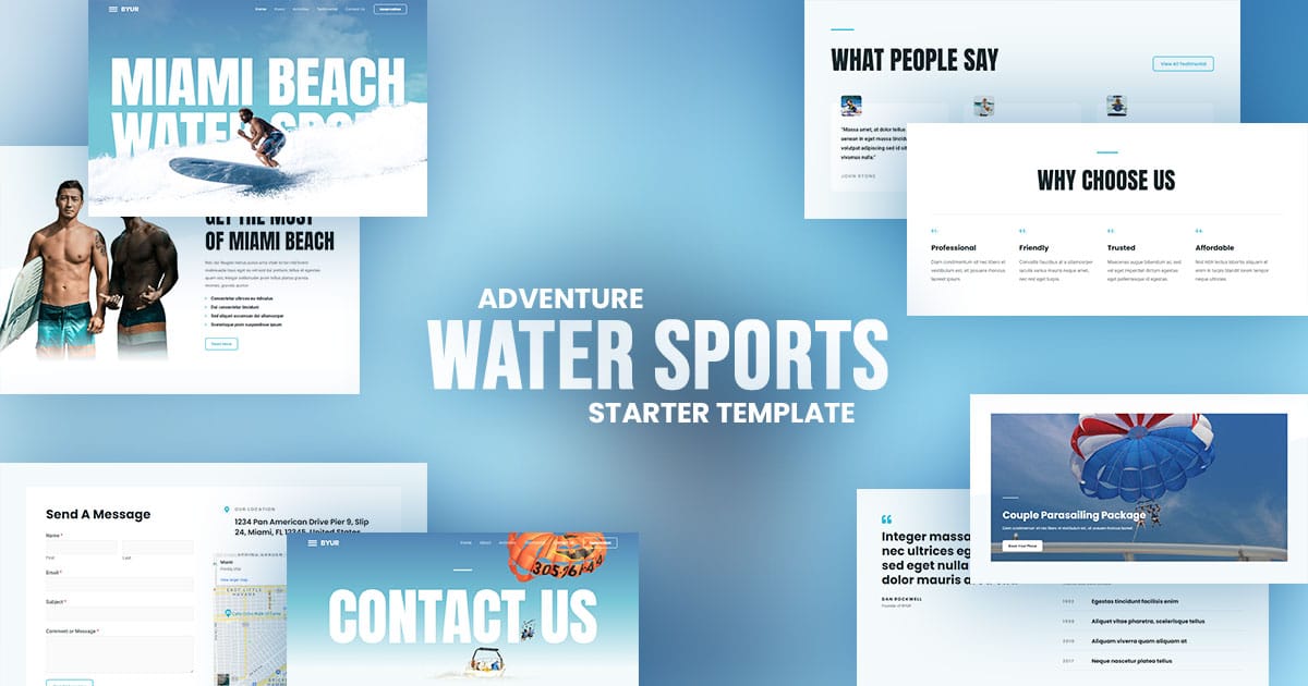 Náhled designu Water Sports