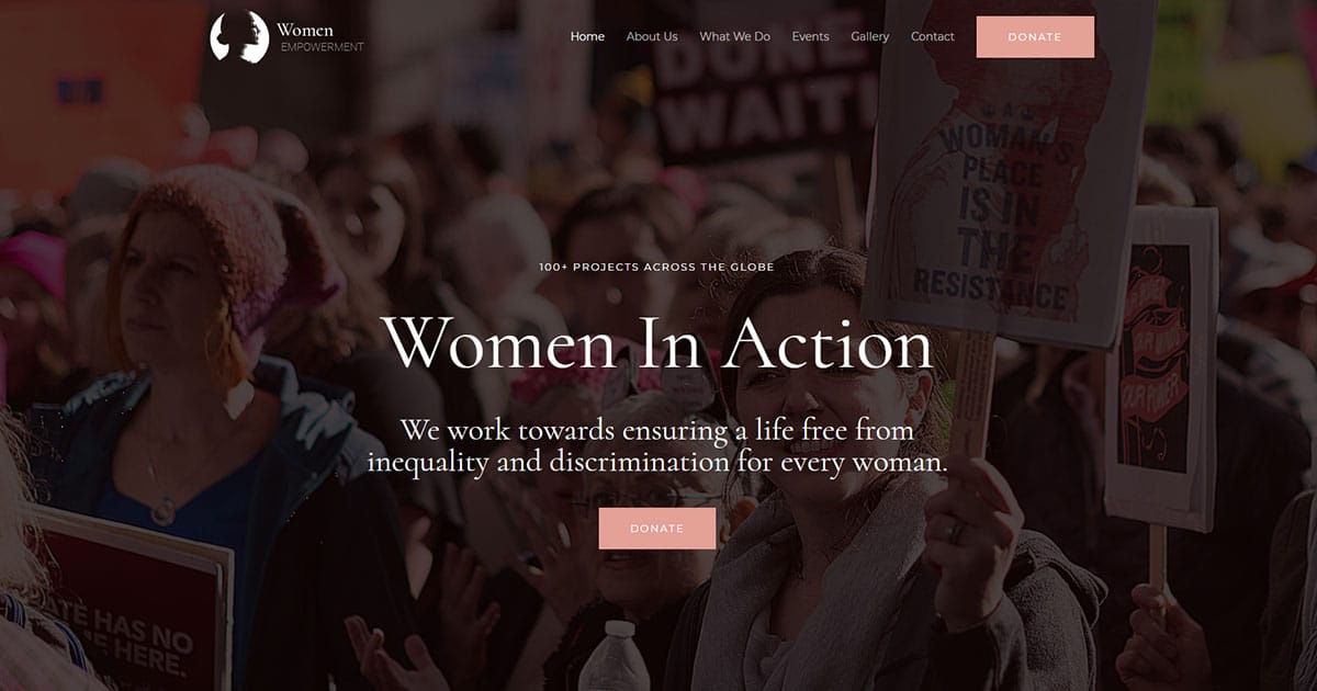 Náhled designu Women Empowerment NGO