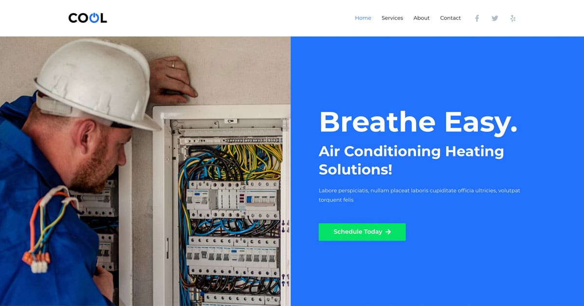 Náhled designu A/C Technician