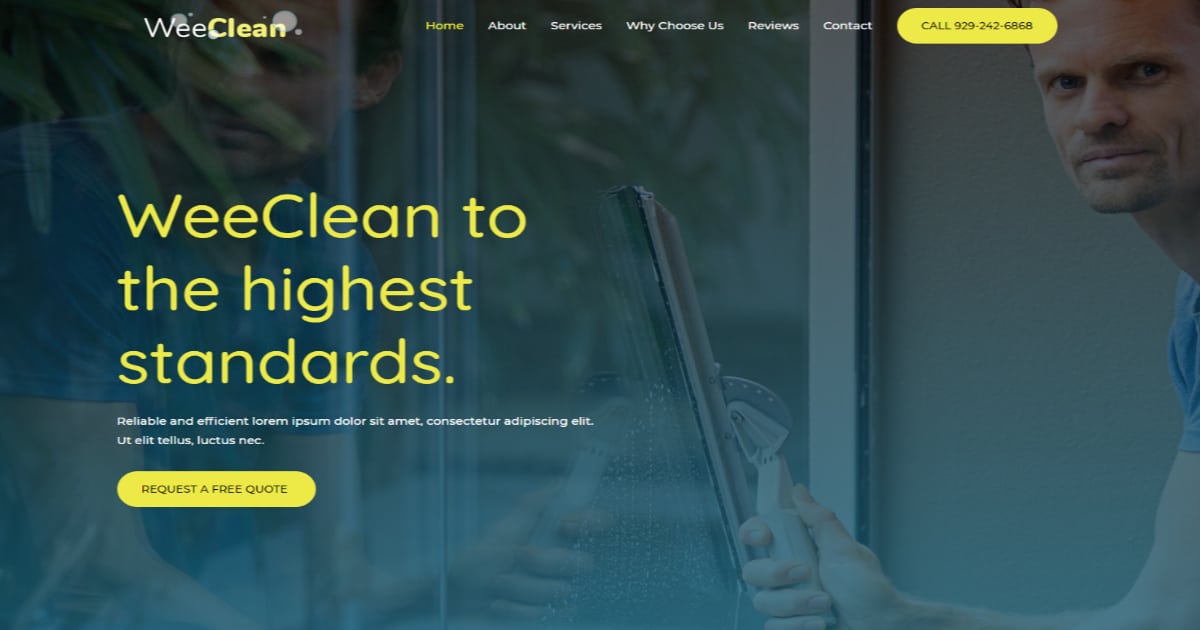 Náhled designu Cleaning Agency