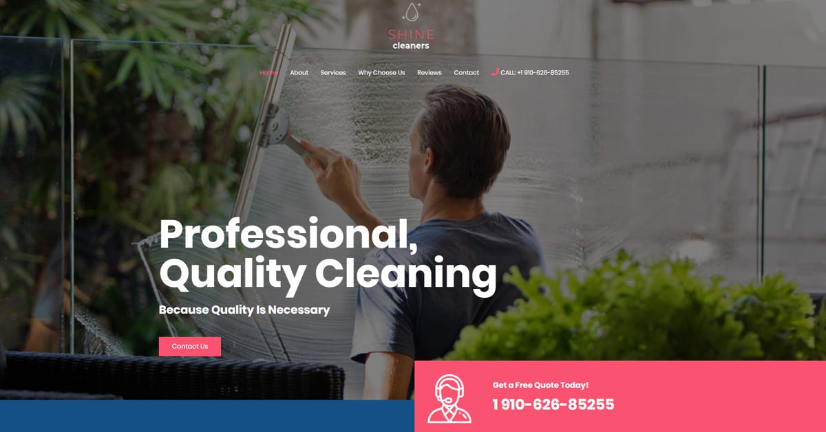 Náhled designu Cleaning Services