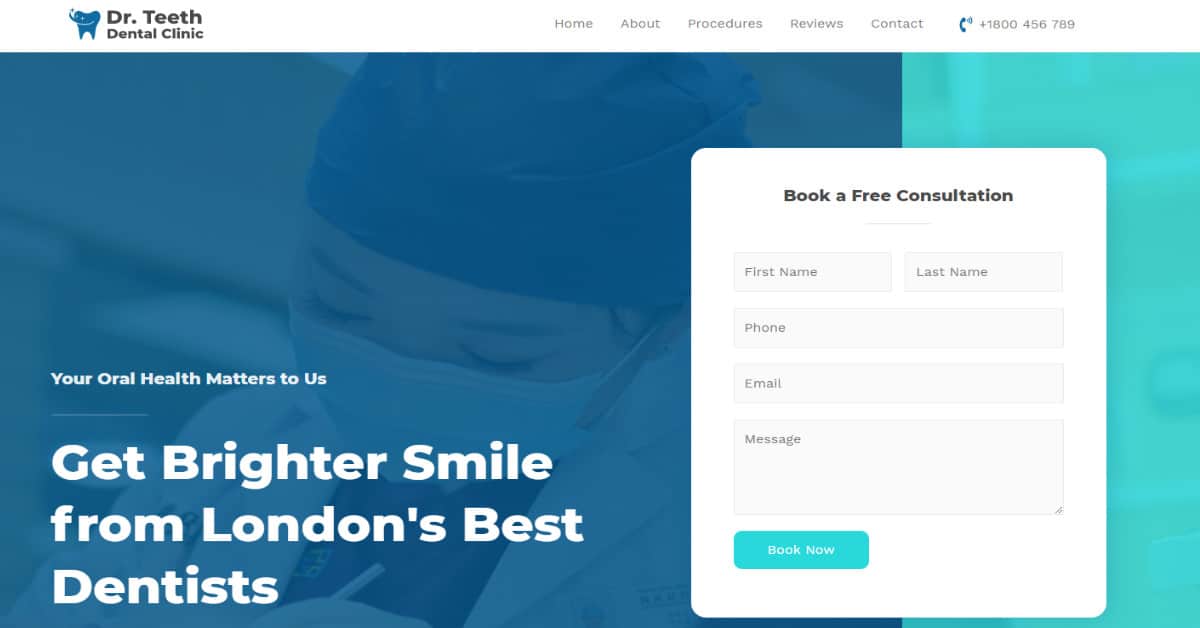 Náhled designu Dentist Clinic