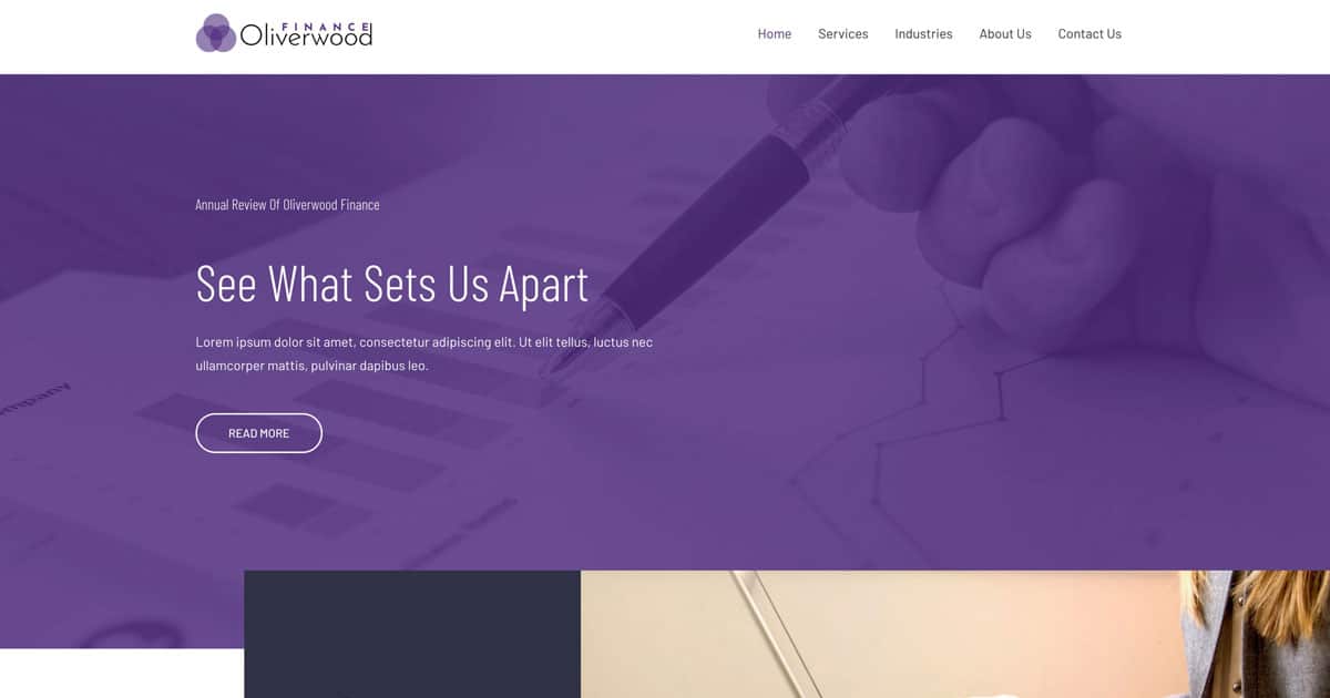 Náhled designu Financial Advisors