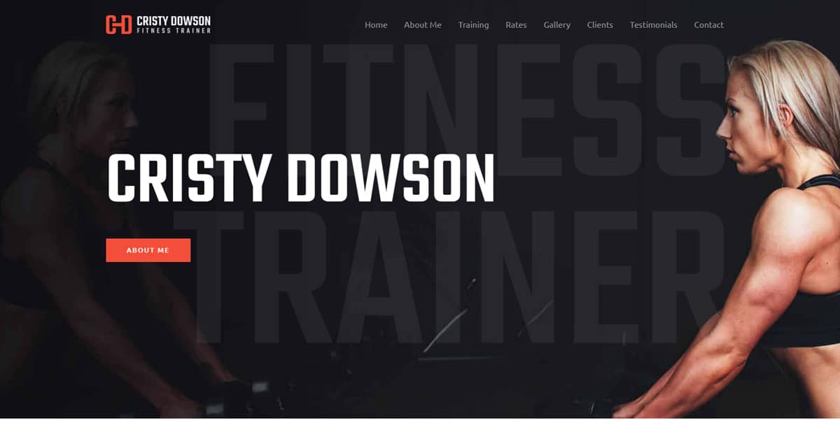 Náhled designu Personal Fitness Trainer