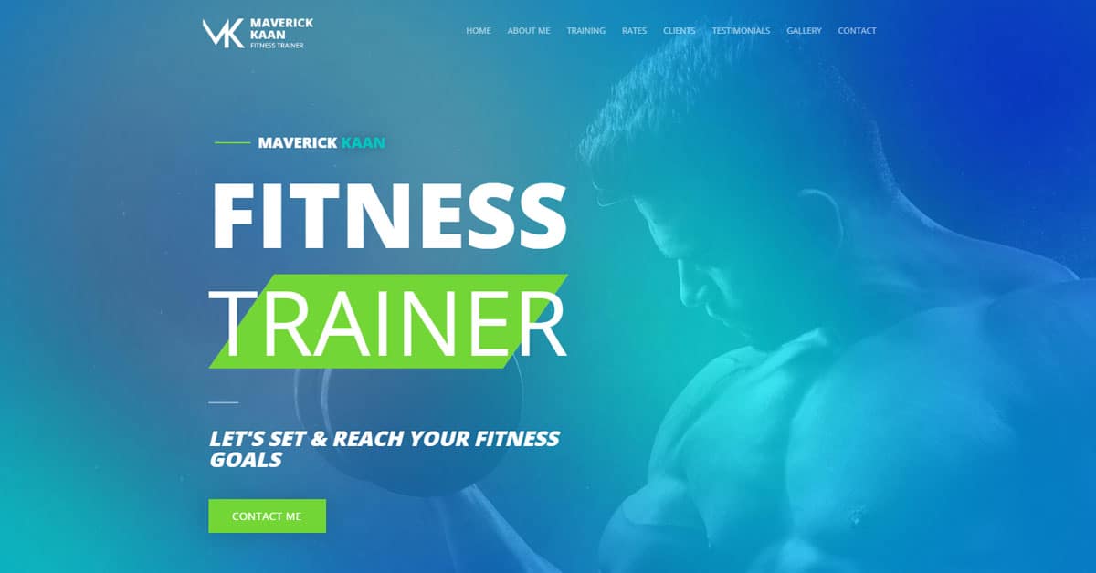 Náhled designu Fitness Trainer