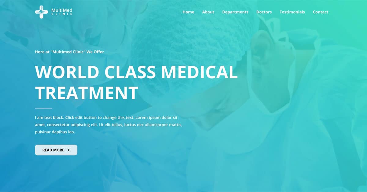 Náhled designu MultiMed Clinic