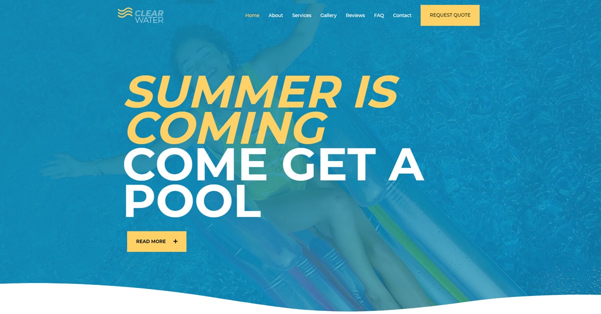 Náhled designu Swimming Pool Services