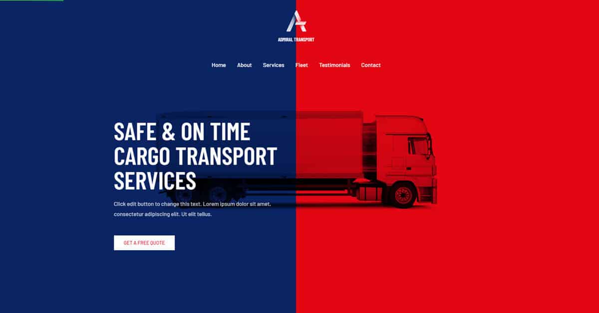 Náhled designu Transport Services
