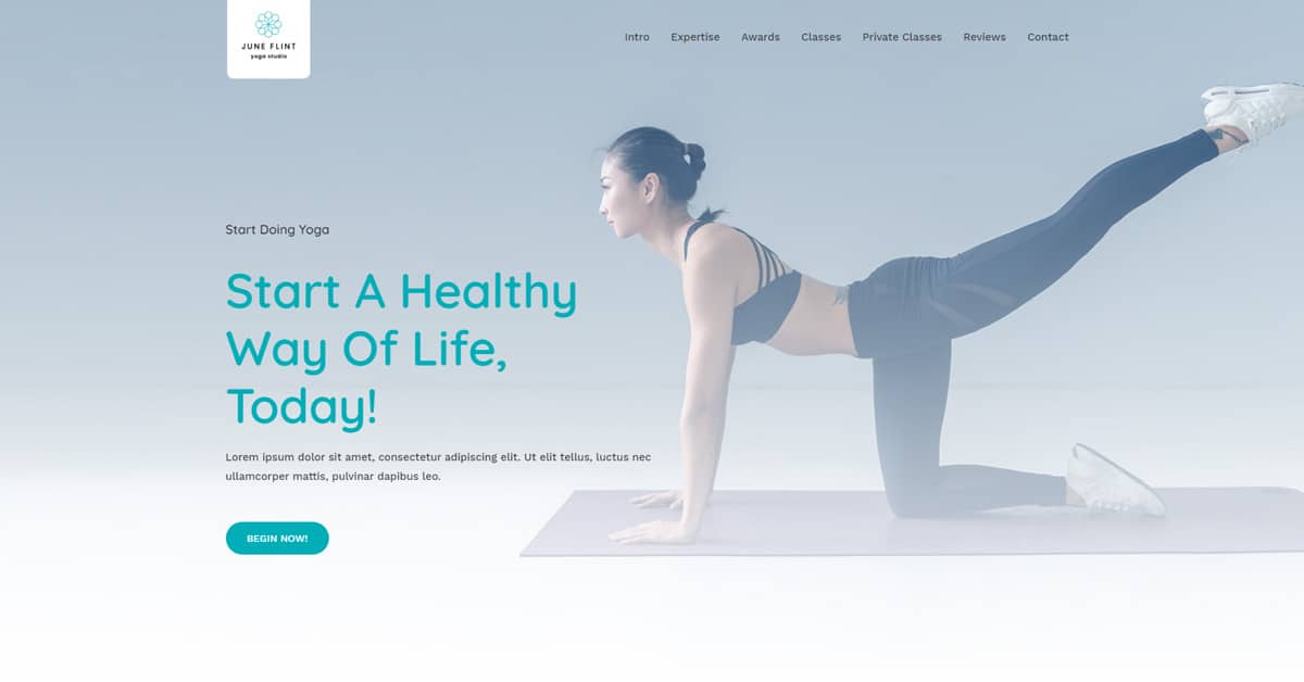 Náhled designu Yoga Studio