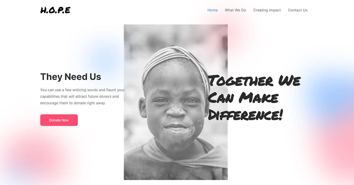 Náhled designu Charity