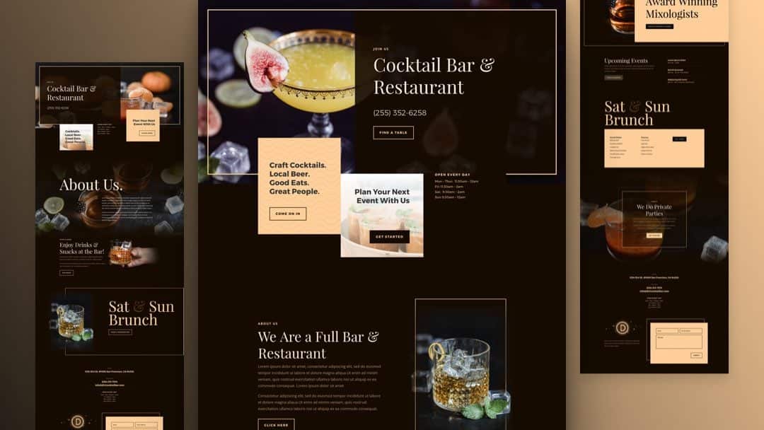 Náhled designu Bar
