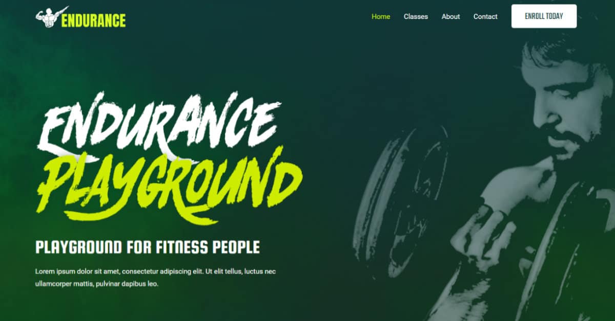 Náhled designu Gym & Fitness