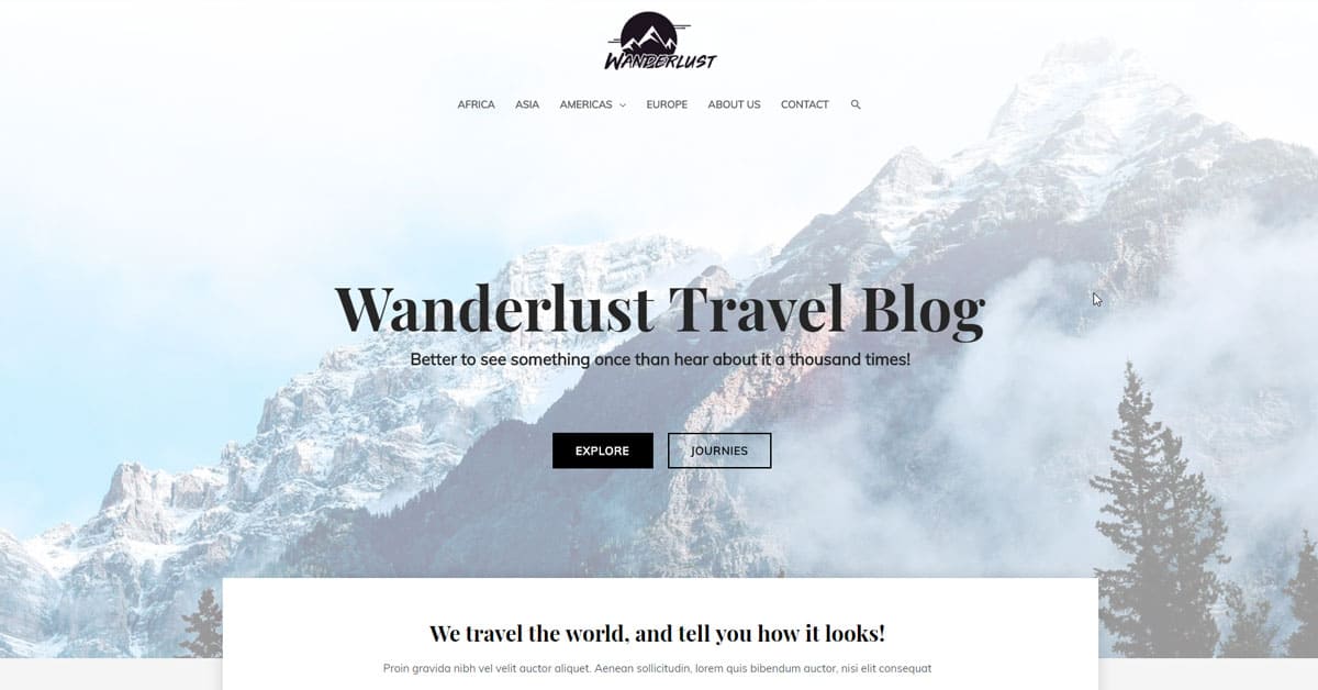 Náhled designu Wanderlust Travel Diary