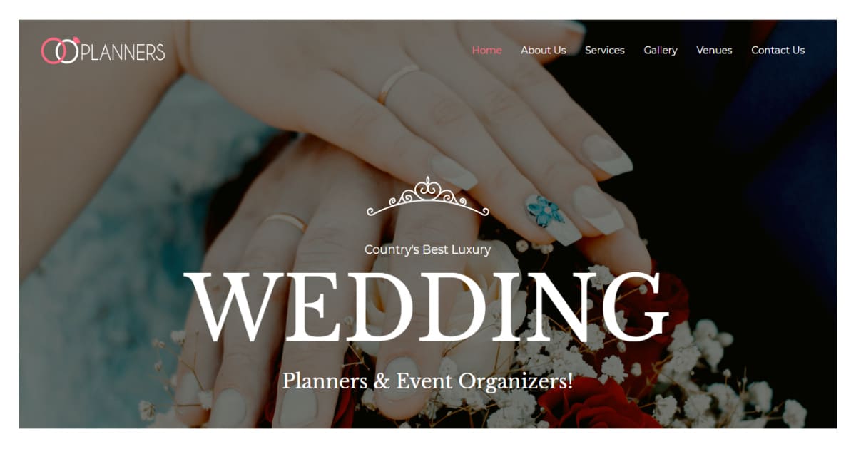 Náhled designu Wedding Planner