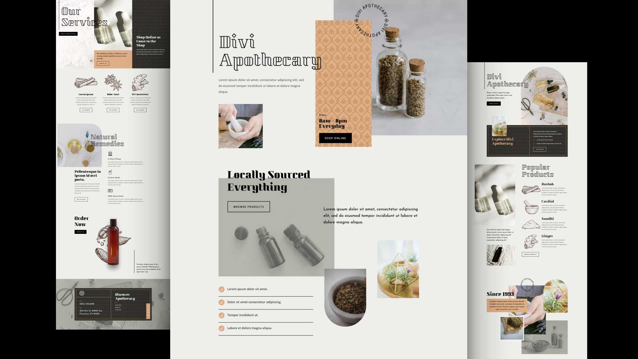 Náhled designu Apothecary