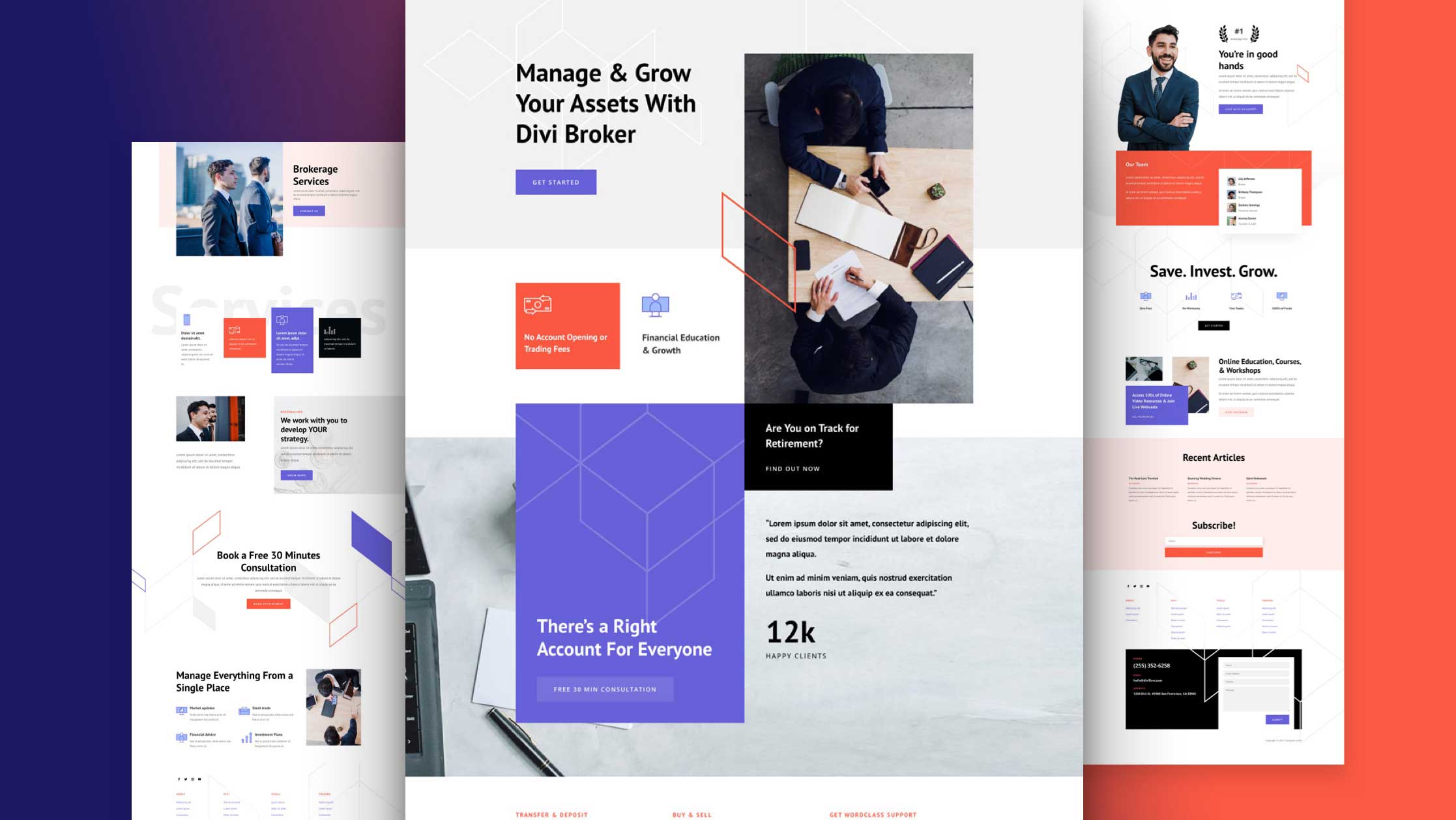 Náhled designu Brokerage Firm