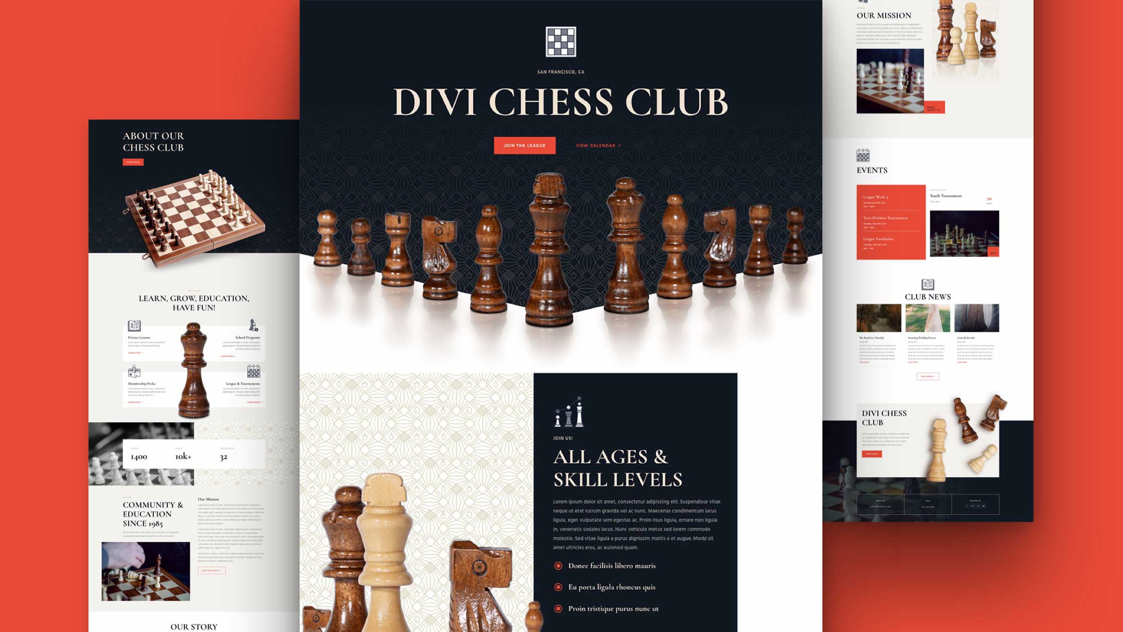 Náhled designu Chess Club