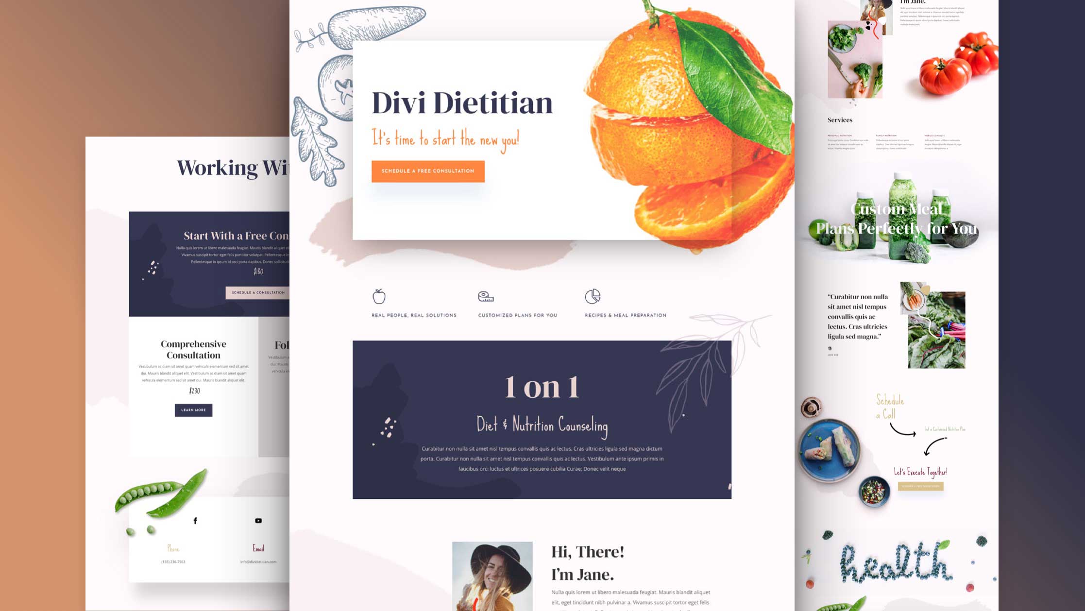 Náhled designu Dietitian