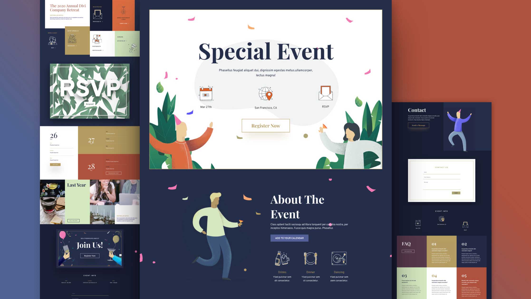 Náhled designu Event