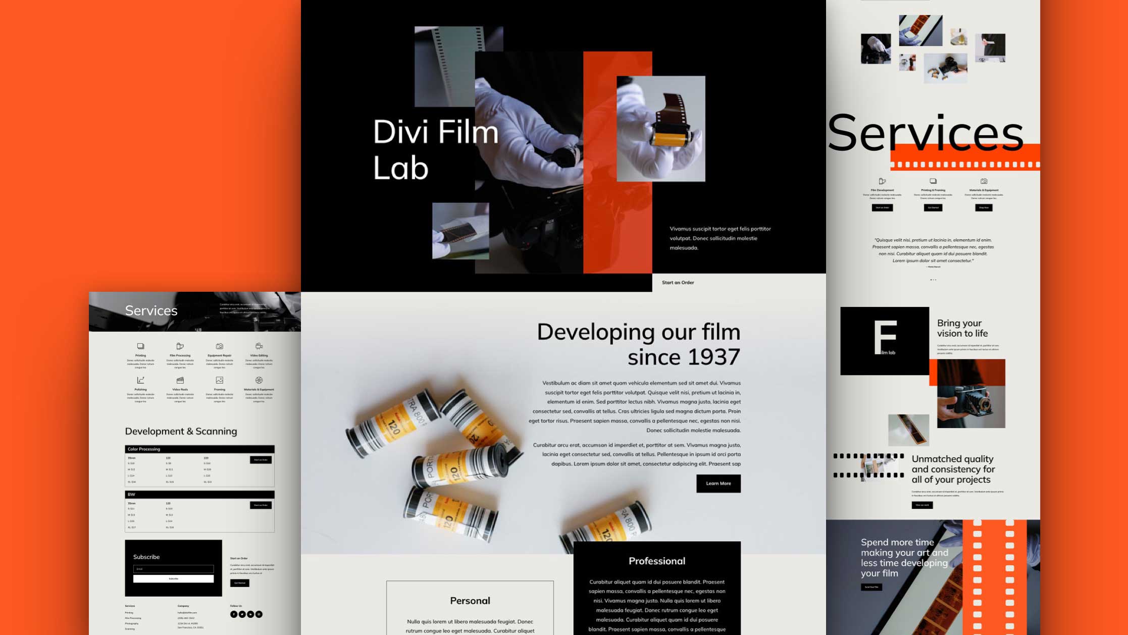 Náhled designu Film Lab