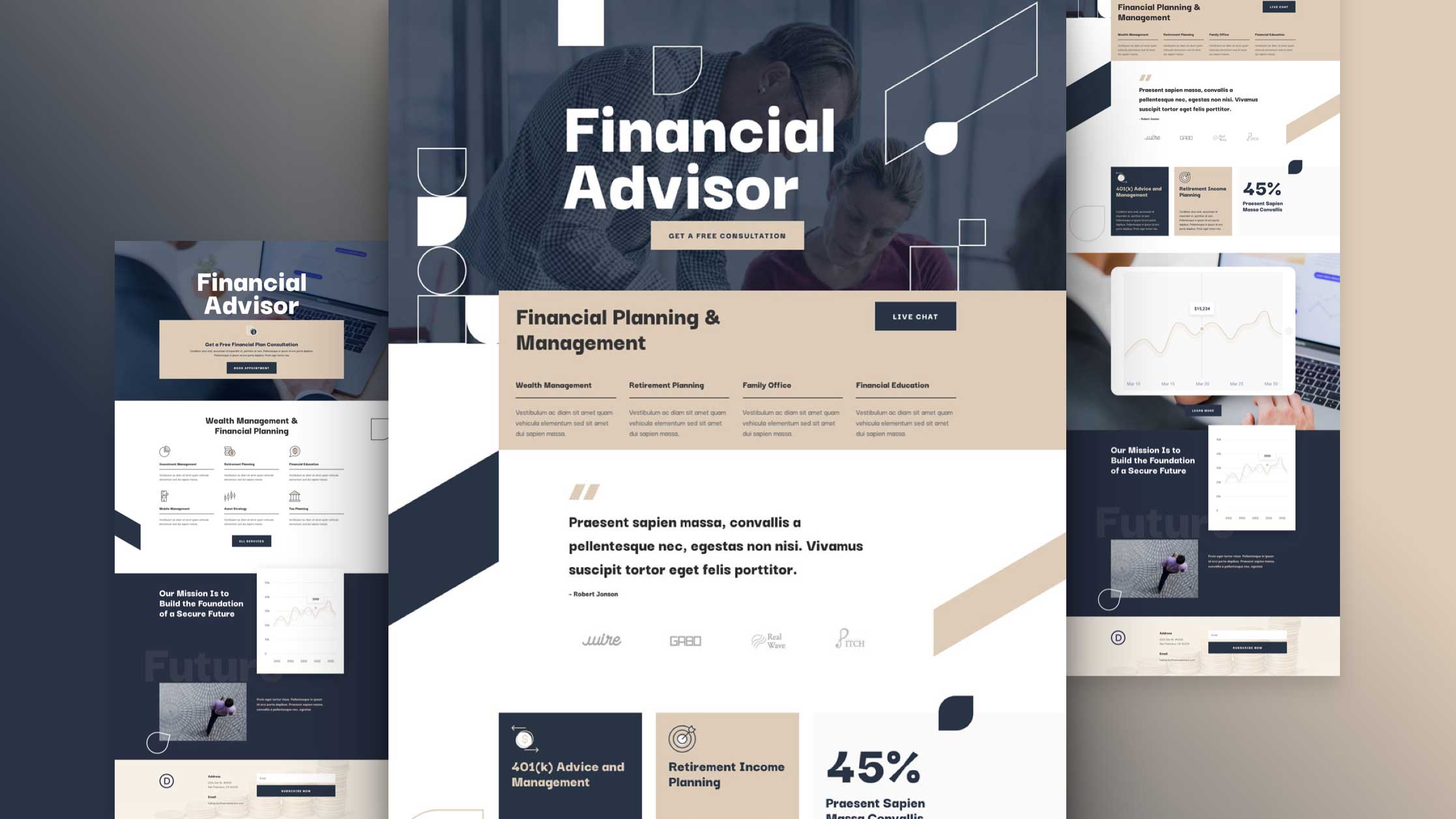 Náhled designu Financial Advisor