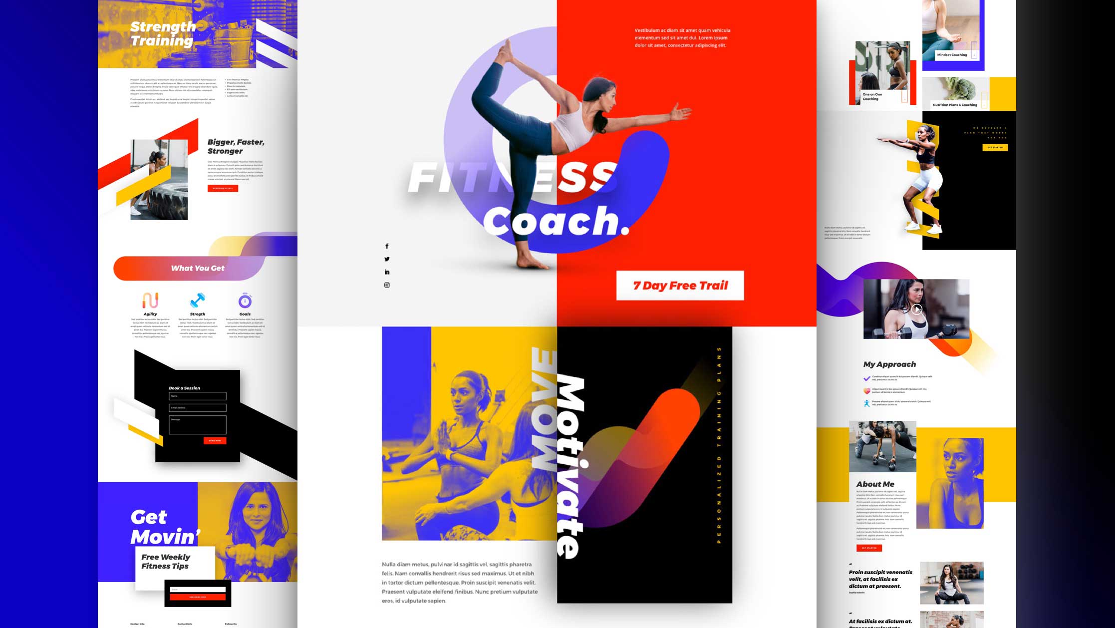 Náhled designu Fitness Coach
