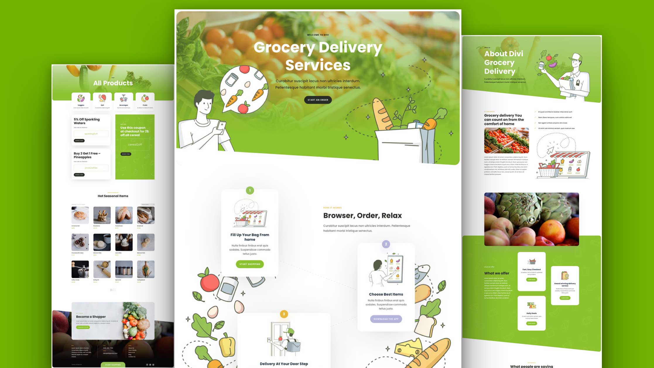 Náhled designu Grocery Delivery