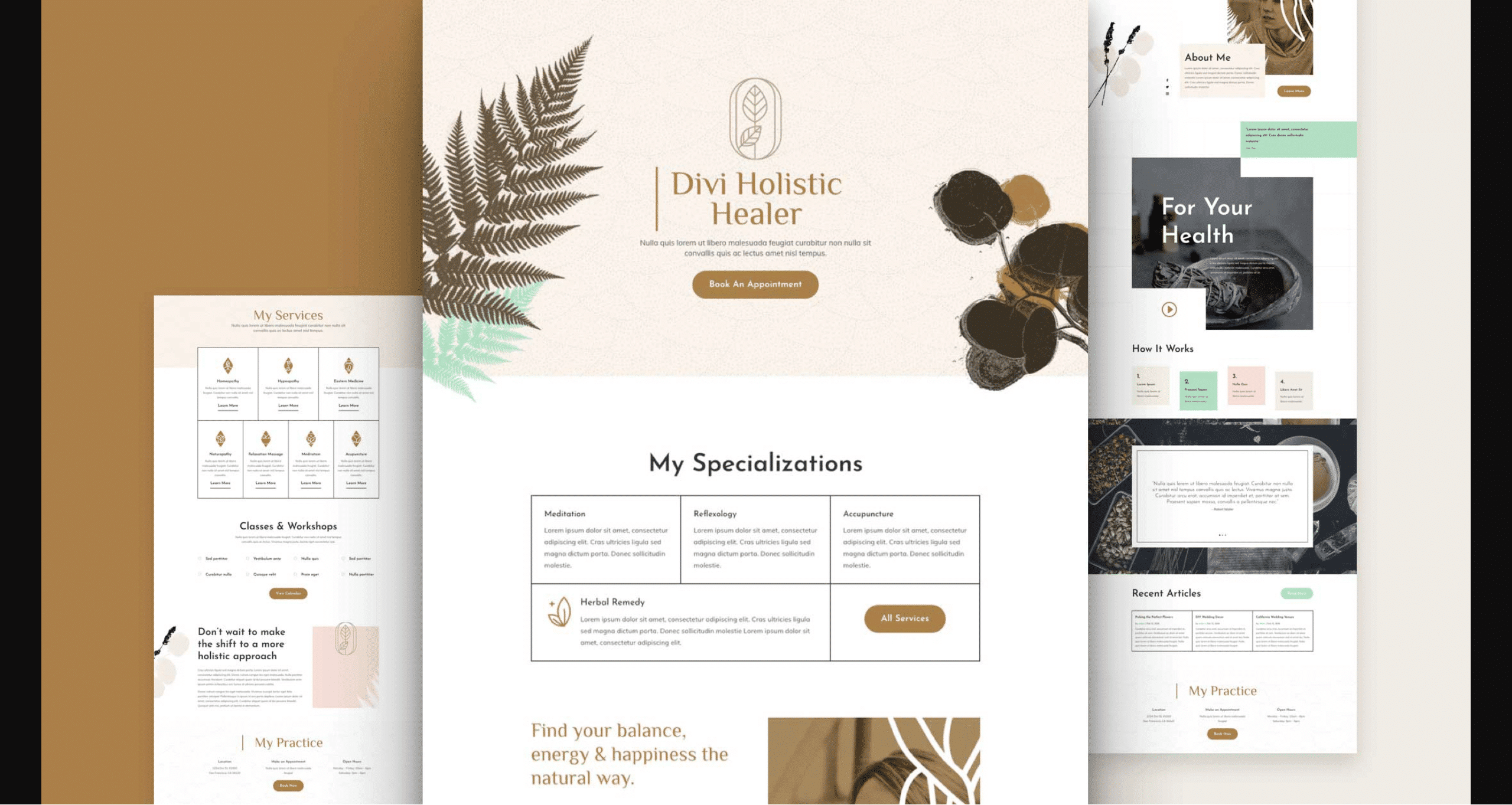 Náhled designu Holistic Healer