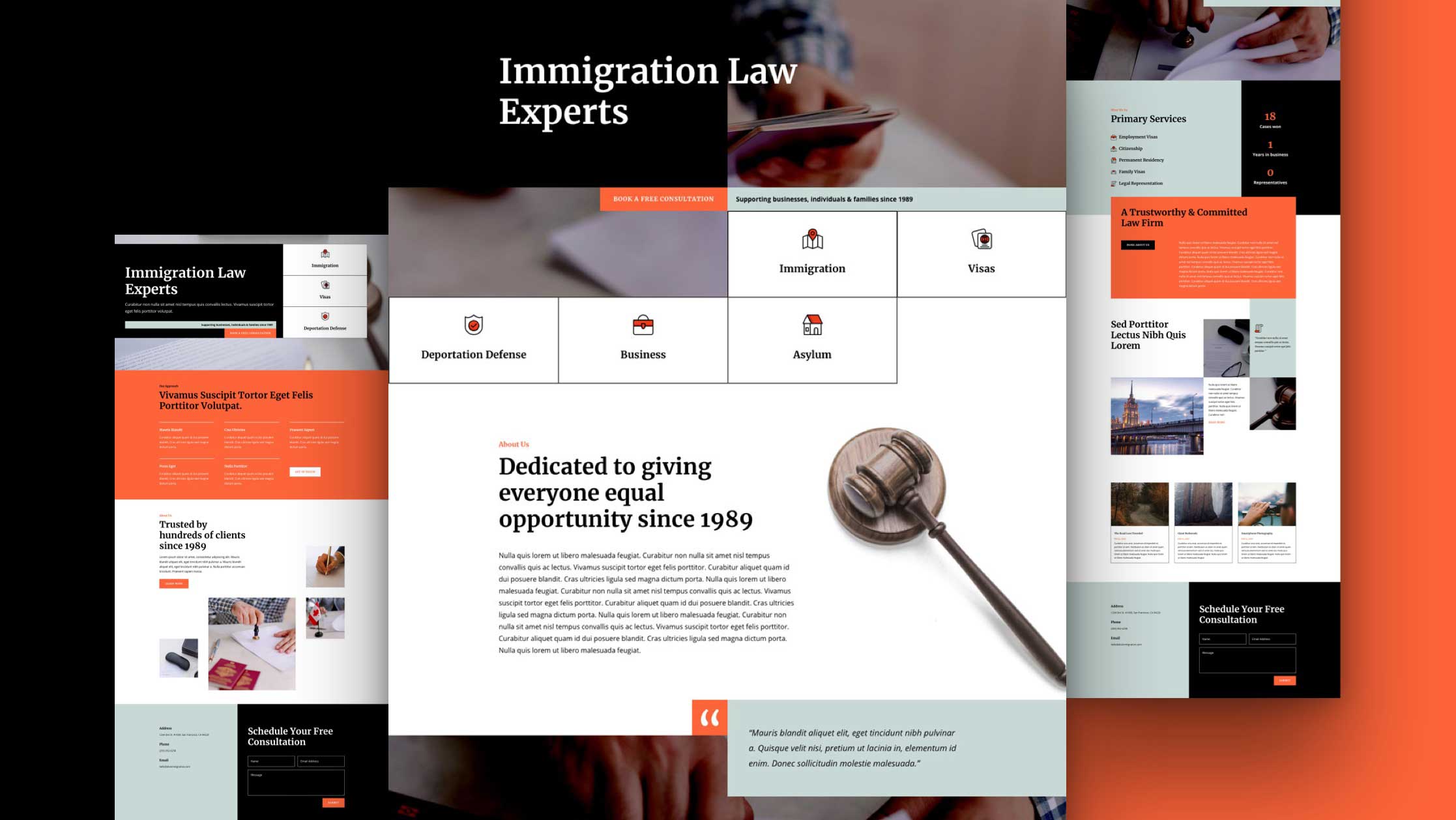 Náhled designu Immigration Lawyer