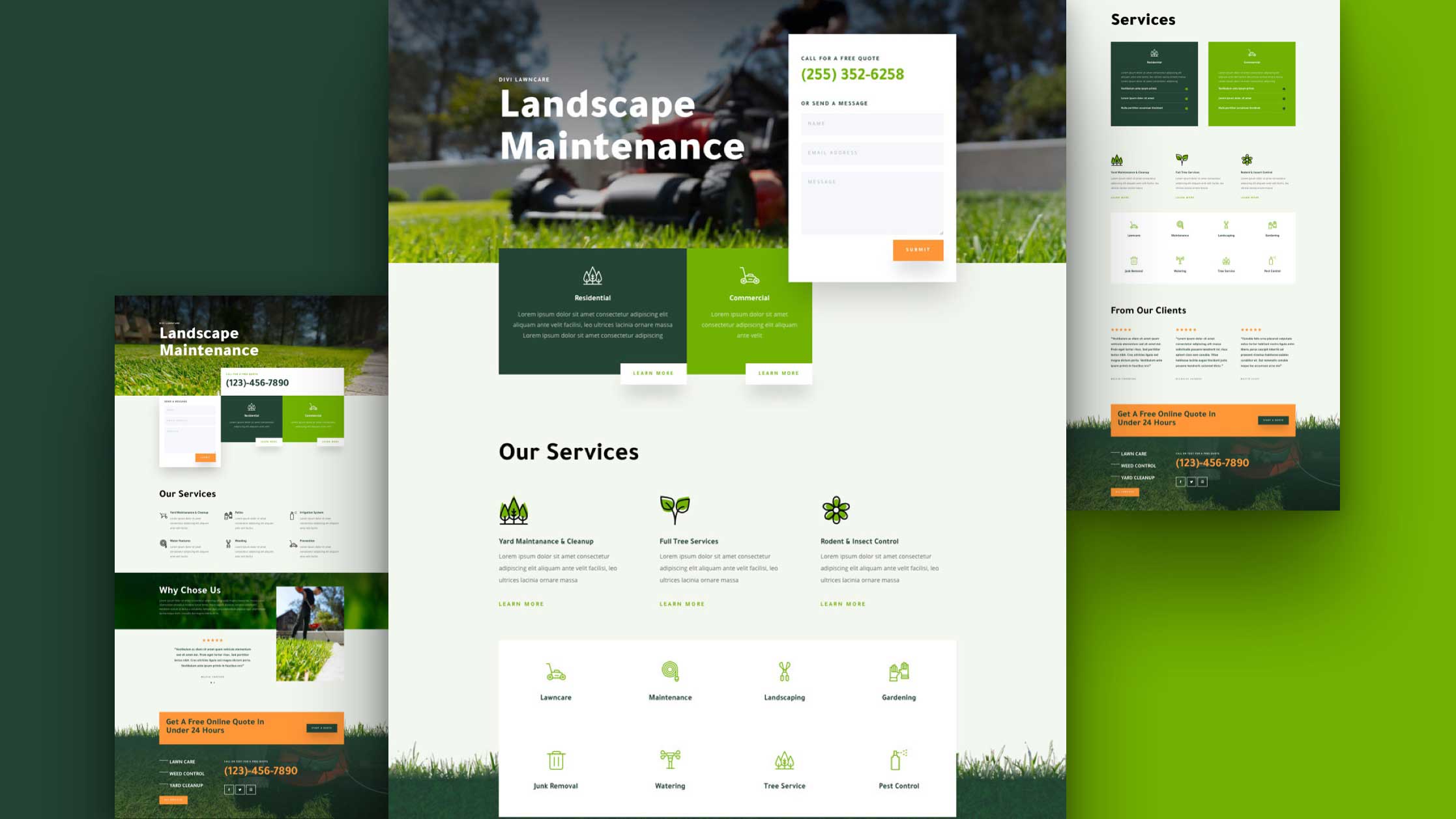 Náhled designu Landscape Maintenance