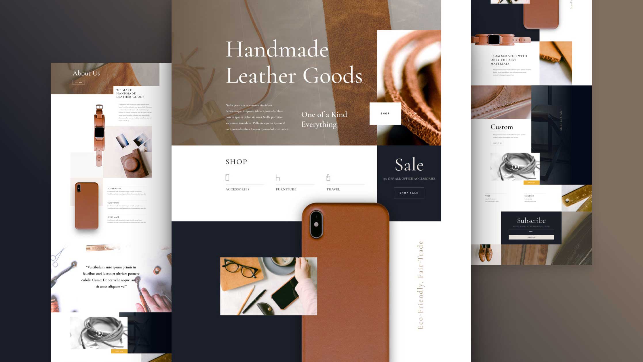 Náhled designu Leather Company