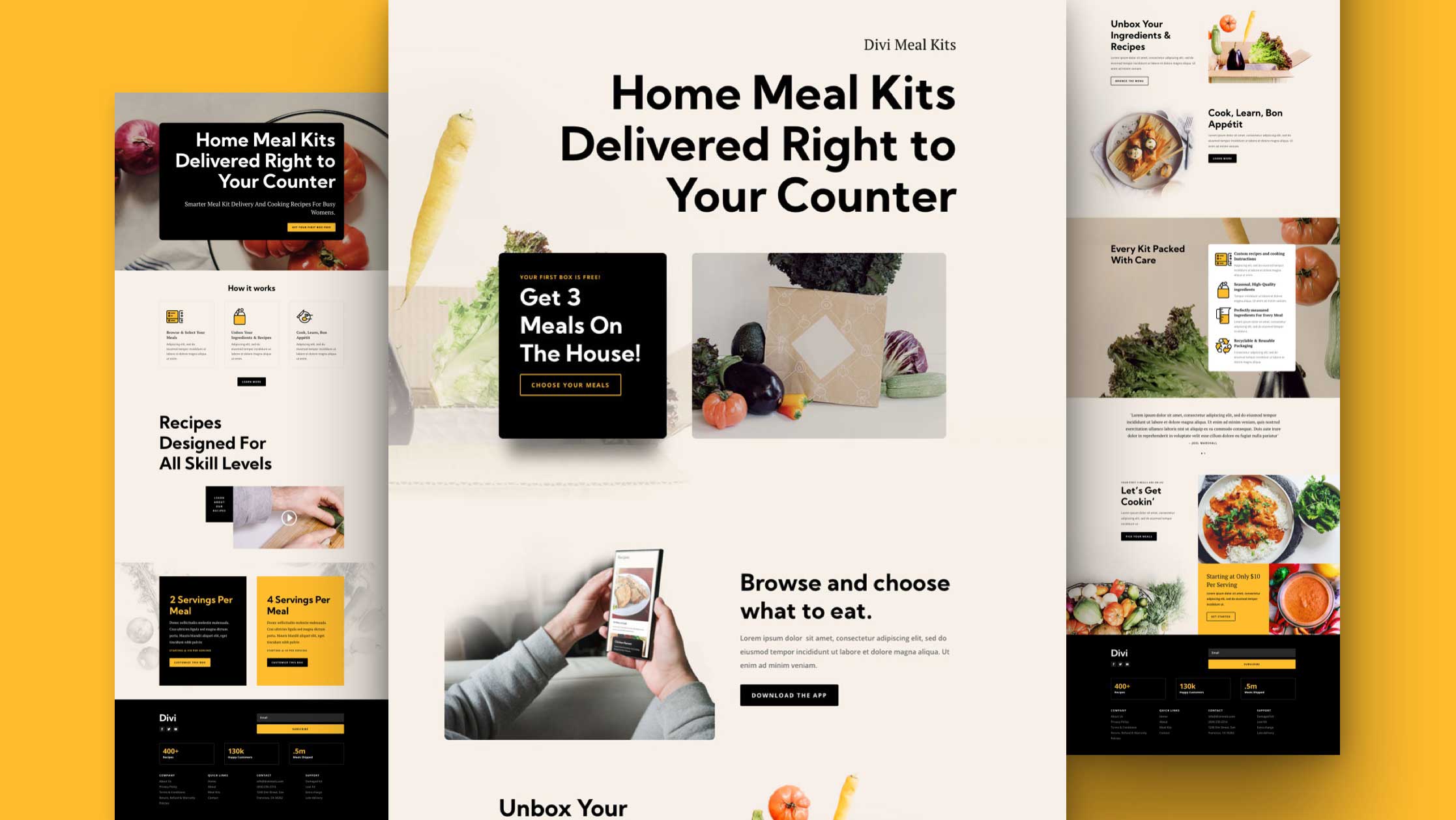 Náhled designu Meal Kit