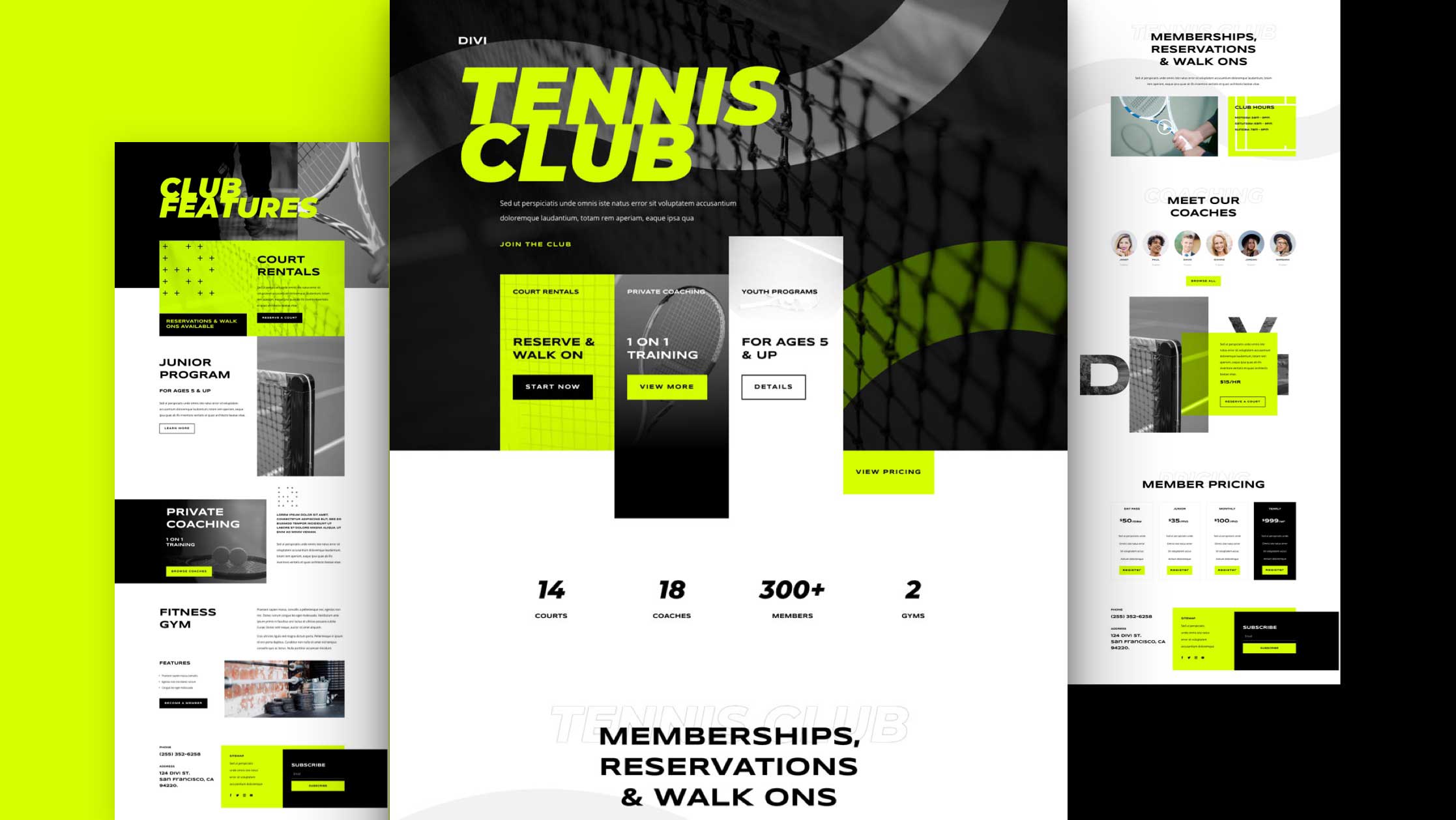 Náhled designu Tennis Club