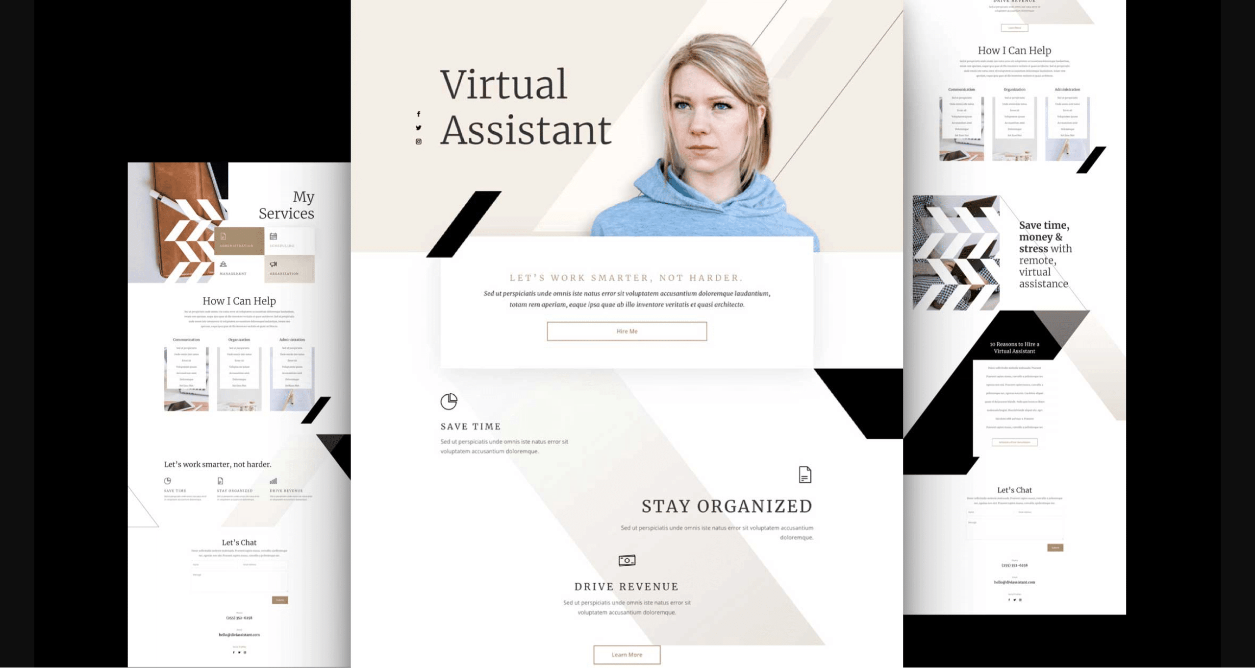 Náhled designu Virtual Assistant