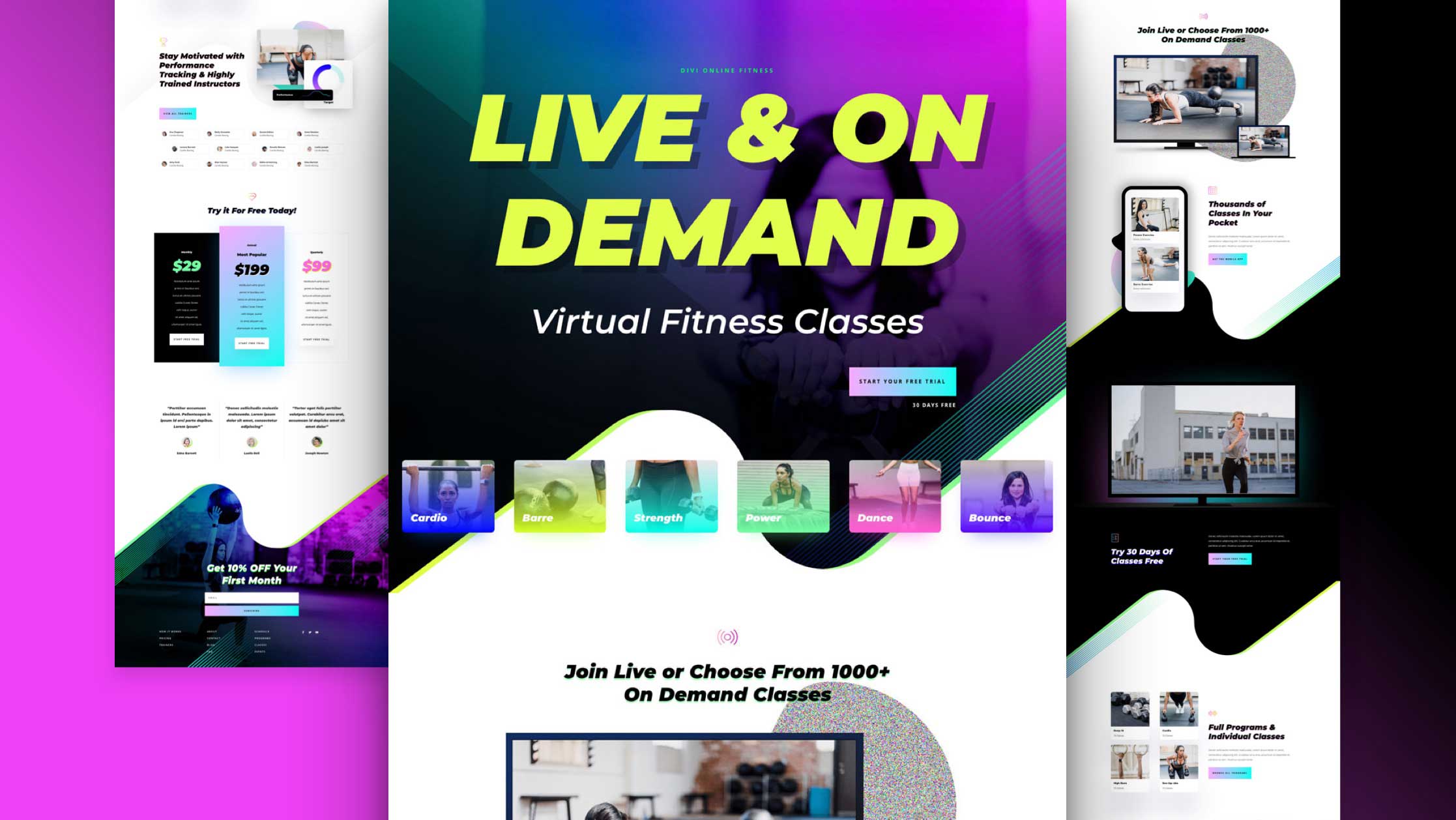 Náhled designu Virtual Fitness