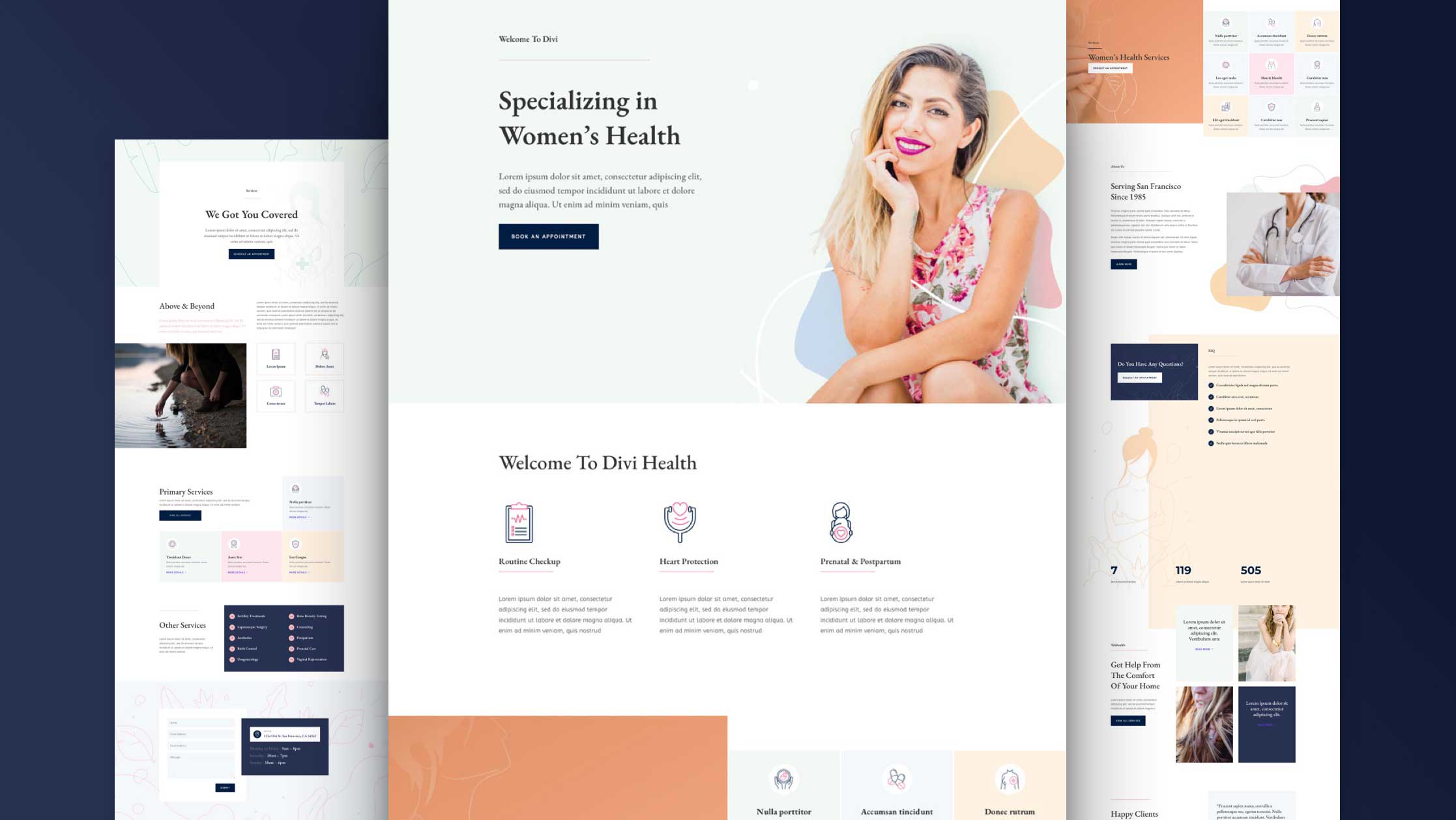 Náhled designu Women’s Health Center