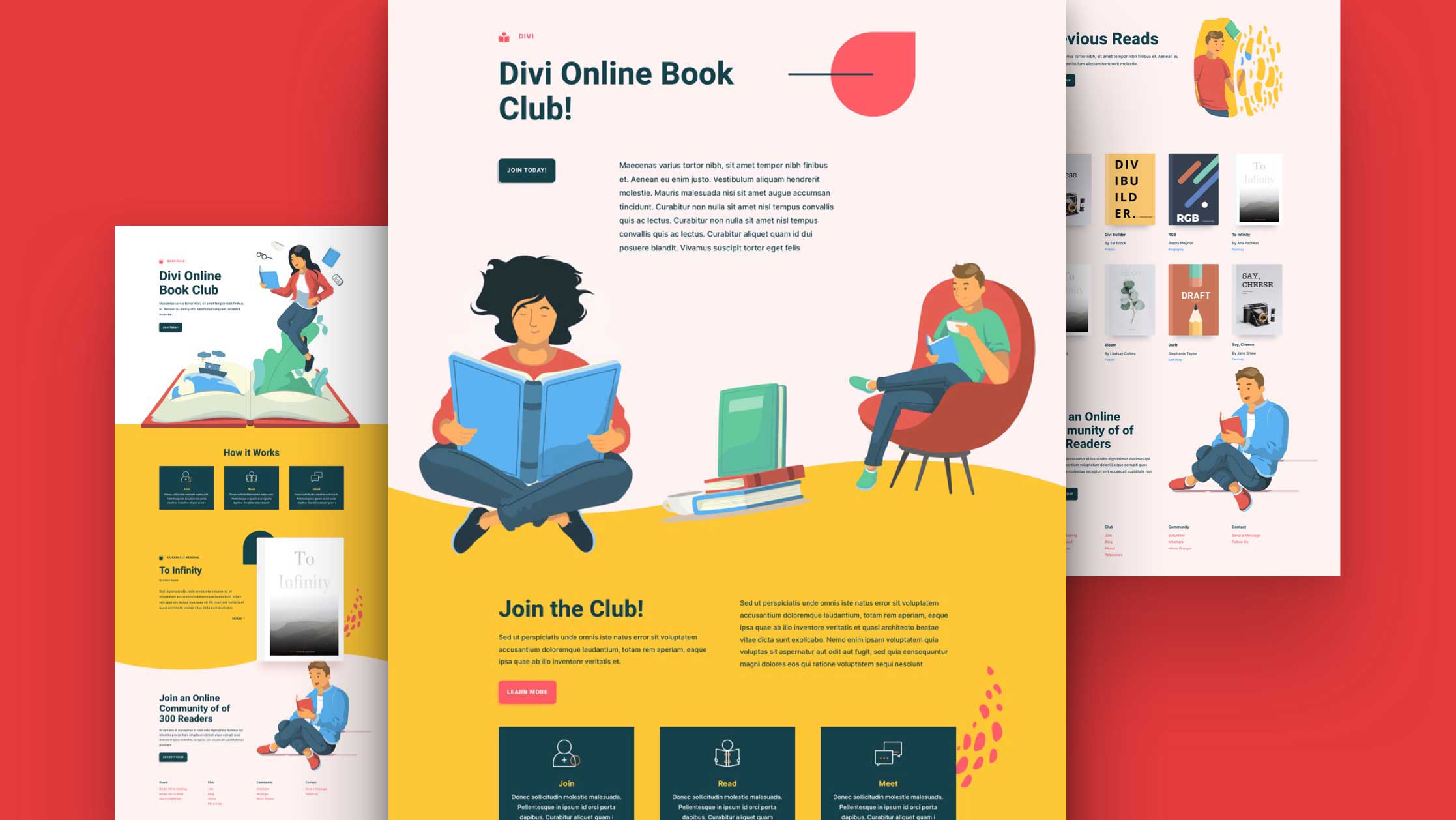 Náhled designu Book Club