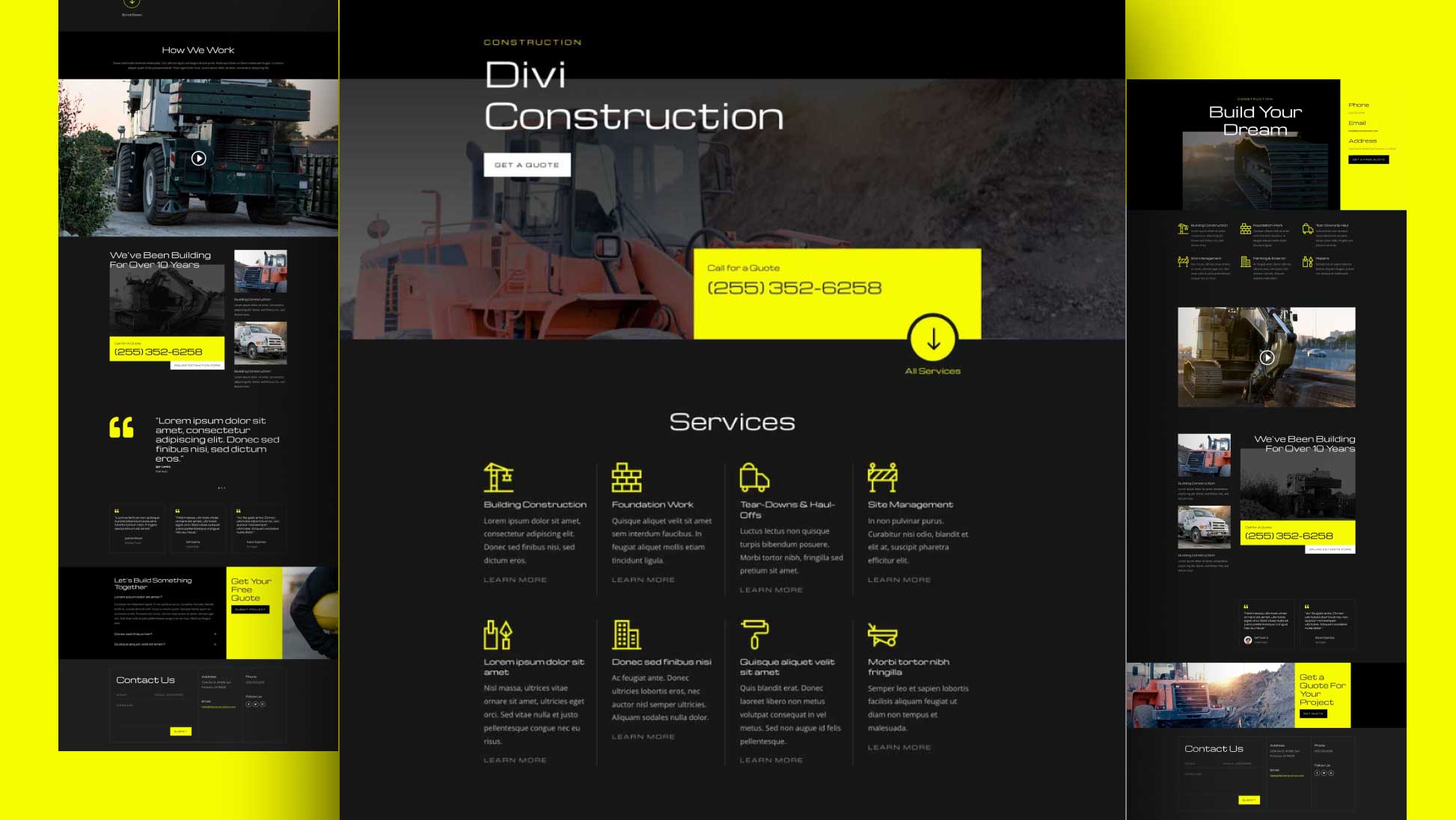Náhled designu Construction