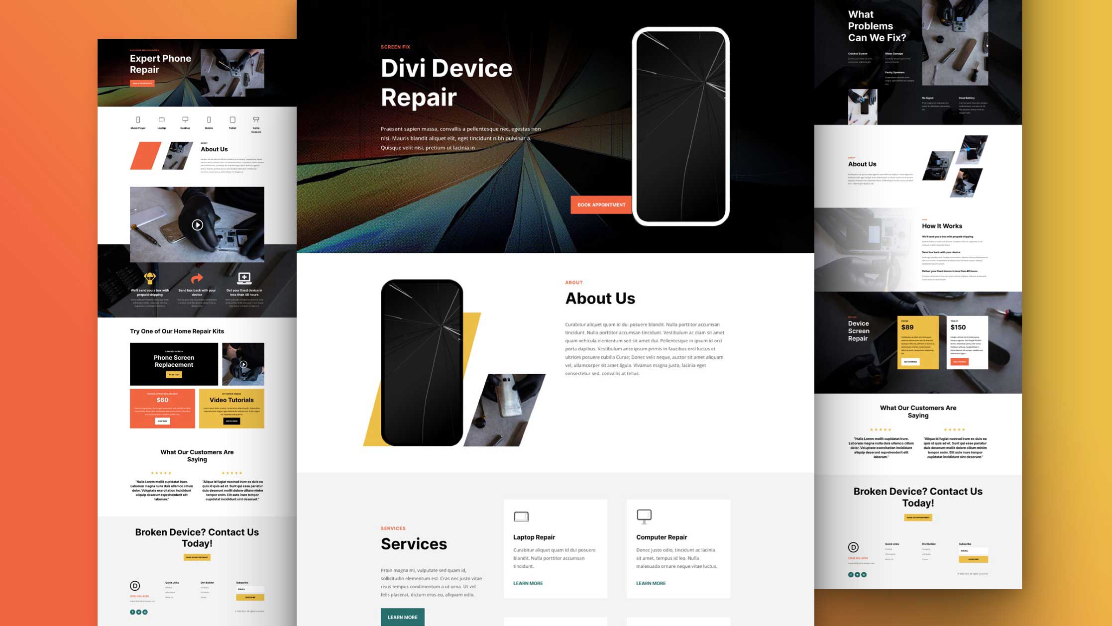 Náhled designu Device Repair