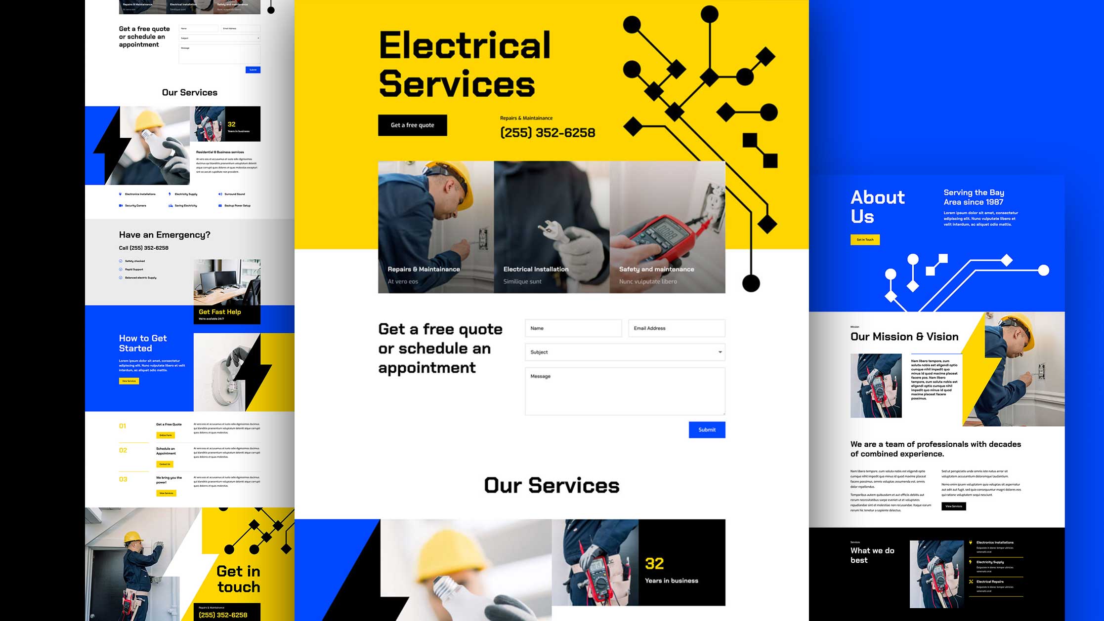 Náhled designu Electrical Services