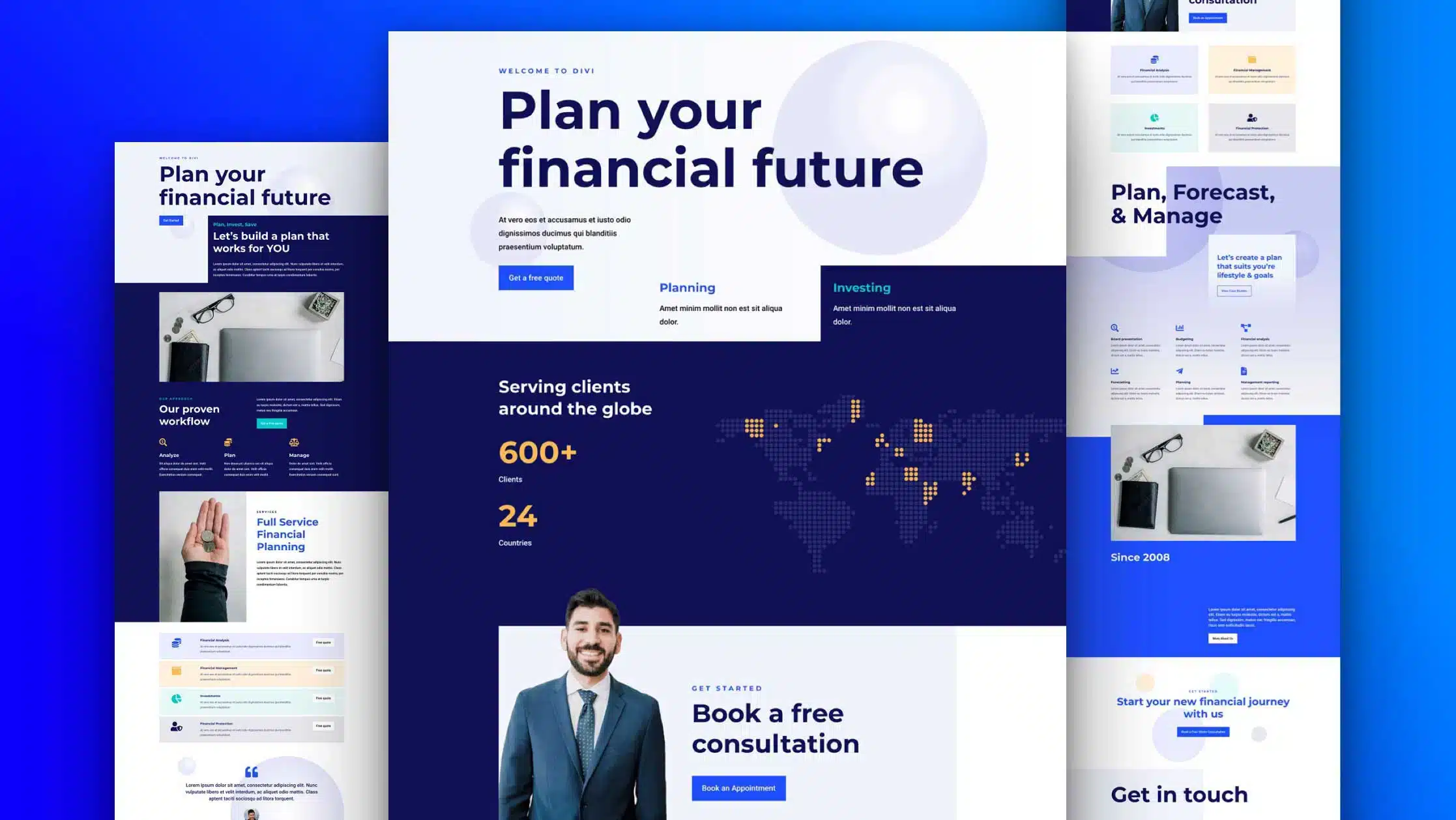 Náhled designu Financial Services