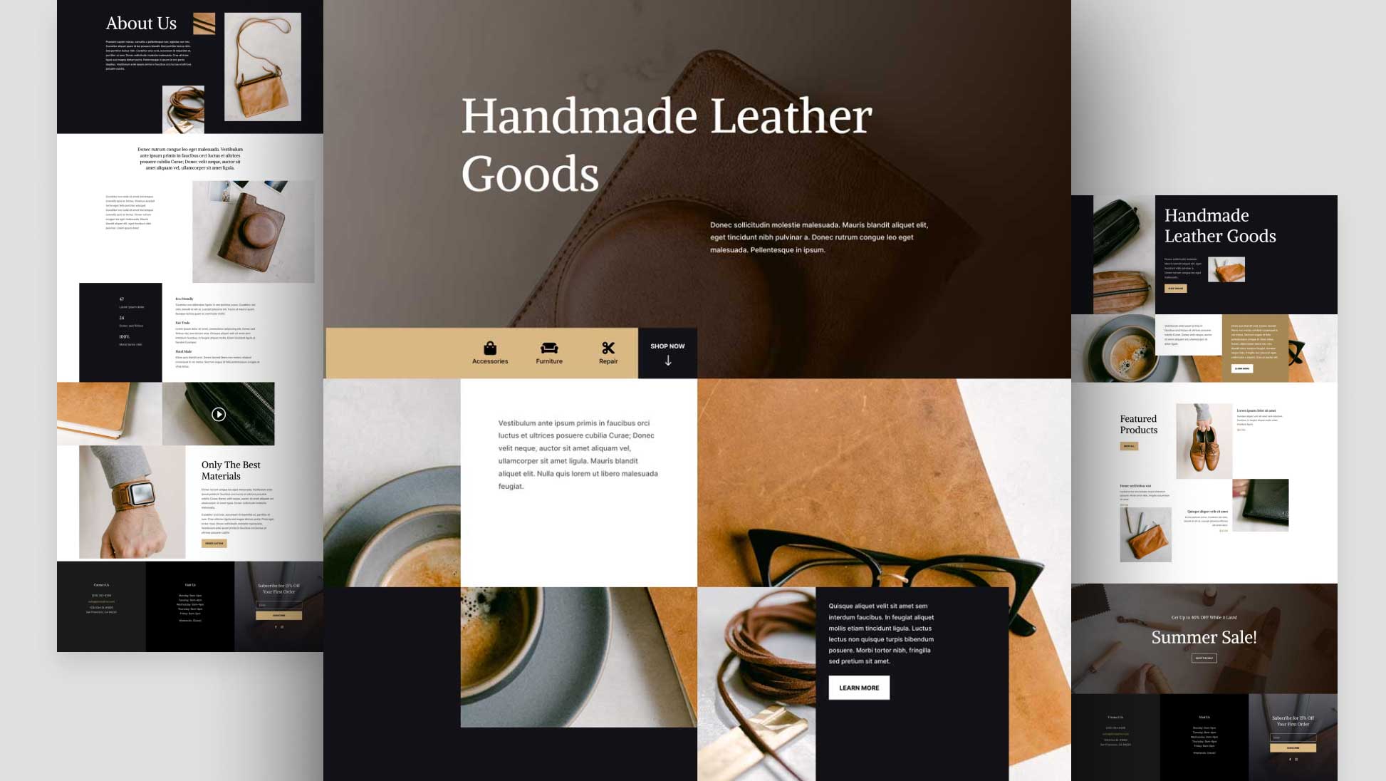 Náhled designu Leather Goods