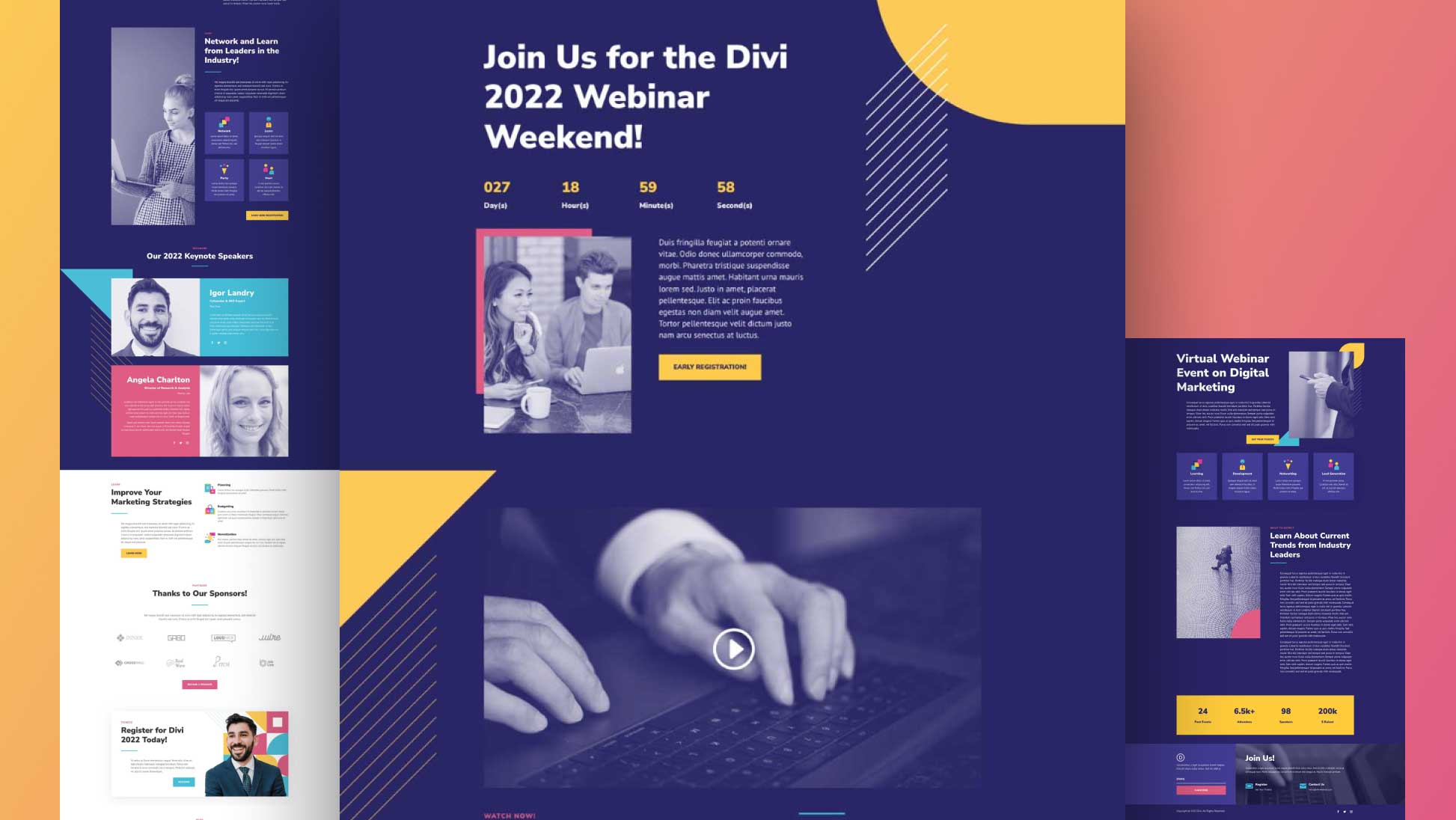 Náhled designu Webinar