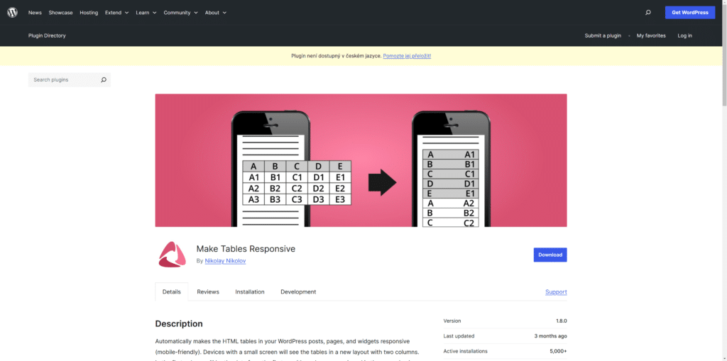 Make Tables Responsive