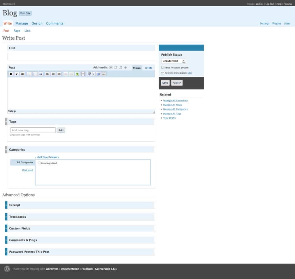 WordPress 2.5