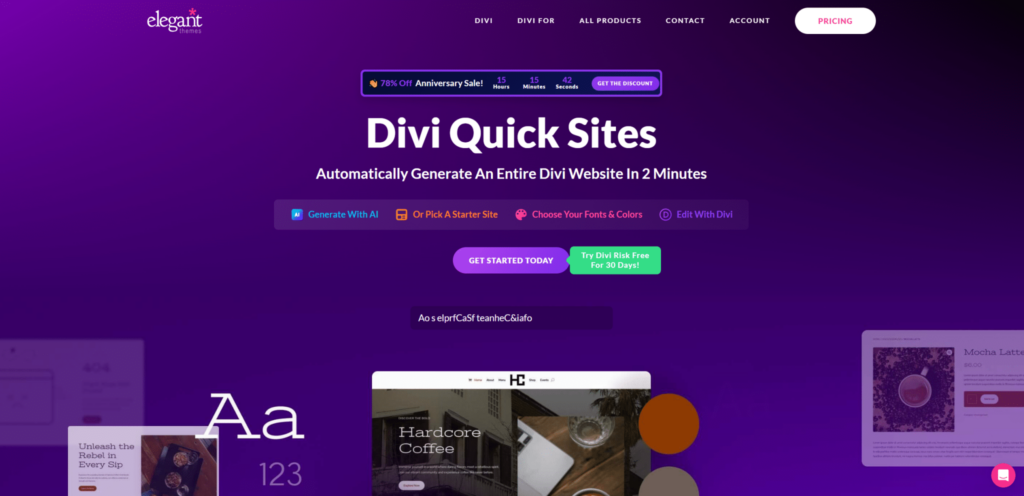Divi Quick Sites